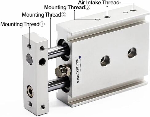 1PCS أسطوانة الهوائية الصغيرة الهوائية ذات المحور المزدوج TR مزدوج الأسطوانة CXSM15/20/25/32-10X20X25X30X35X50 (السكتة الدماغية 50 مم ، تتحمل 20 مم (CXSM 20)) in Kuwait