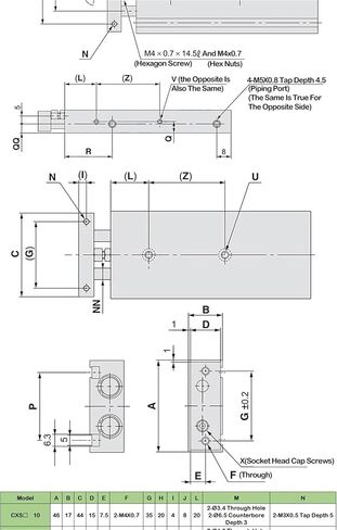1PCS أسطوانة الهوائية الصغيرة الهوائية ذات المحور المزدوج TR مزدوج الأسطوانة CXSM15/20/25/32-10X20X25X30X35X50 (السكتة الدماغية 50 مم ، تتحمل 20 مم (CXSM 20)) in Kuwait