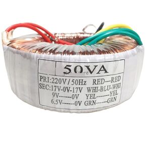 1PCS 50W 50VA INPUT 220V OUTPUT 17V-0-17V 9V in Kuwait