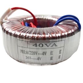 1PCS 40W 40VA INPUT 220V OUTPUT 24V محول حلقة محول أحادي الطور منخفض الطور in Kuwait