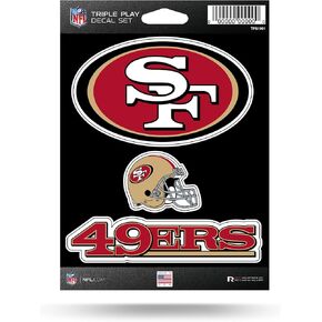 Rico Industries NFL Football San Francisco 49ers Play Play Scal 5 "× 7" (3 شارات) ، أبيض in Kuwait