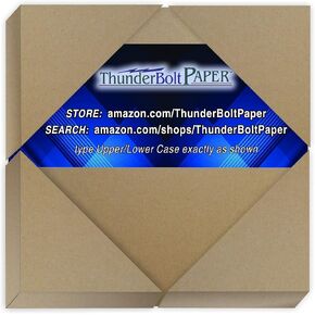 50 Sheets Chipboard 24pt (Point) 5" X 7" (5X7 Inches) Photo|Card|Frame Size .024 Caliper Thickness Light Weight Cardboard Craft and Packing Brown Kraft Paper Board in Kuwait