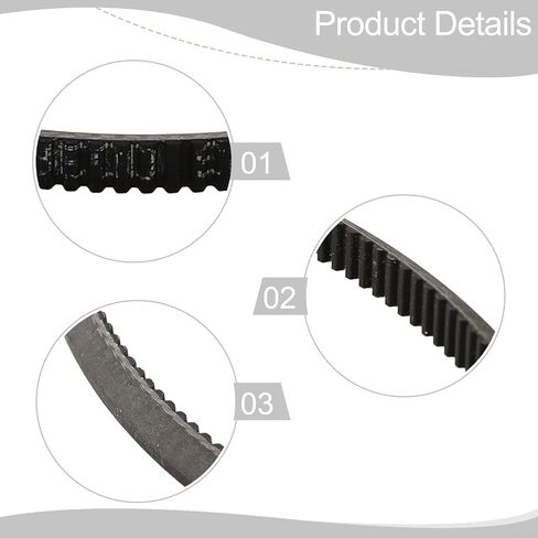 البولي يوريثين الزاوية الواسعة زاوية V-Belt 7M سلسلة نقل حزام الطاقة لقطع غيار محرك المخرطة أسود (7M750) in Saudi Arabia