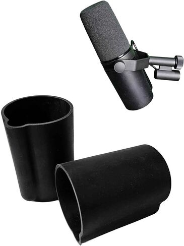 Mic Cover for Shure SM7B & SM7dB – Durable Rubber Cover for Podcast, Streaming & Vocal Mics – Clean Look & Secure Fit (White) in Saudi Arabia