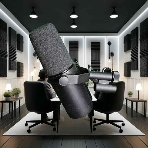 Mic Cover for Shure SM7B & SM7dB – Durable Rubber Cover for Podcast, Streaming & Vocal Mics – Clean Look & Secure Fit (White) in Saudi Arabia