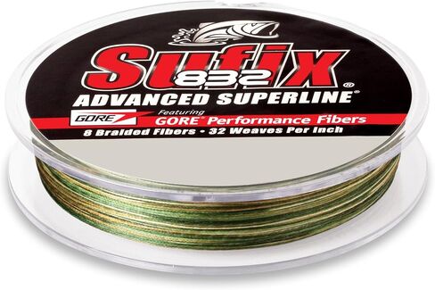 خيط صيد صناعي من Sufix 832 - 660-020CC 9.1 كجم 150 ياردة - مموه ساحلي in Kuwait