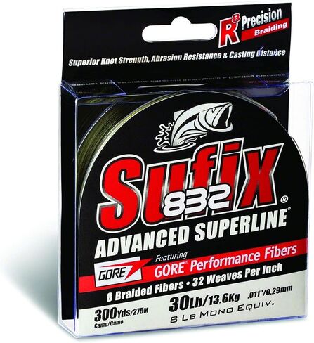 خيط صيد صناعي من Sufix 832 - 660-020CC 9.1 كجم 150 ياردة - مموه ساحلي in Kuwait