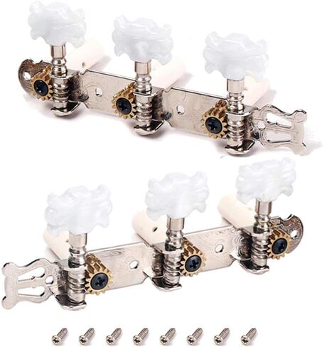 Alnicov Guitar 3L 3R Machine Heads Tuning Pegs Tuning Keys Tuners For Classical Guitar With Screws in Saudi Arabia