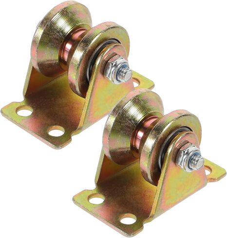 PRETYZOOM 2pcs Rope Wheels Mini Pulley Walls Track Gym Silent Pulley Wheel Small Pulley Duty Hanging Painted Mute Wheel Rollers Pulley Wheel for Steel Garage Rope Pulleys Swivel Pulley Iron in Saudi Arabia