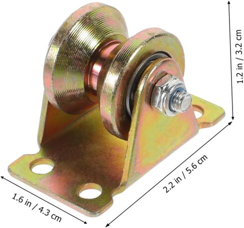 PRETYZOOM 2pcs Rope Wheels Mini Pulley Walls Track Gym Silent Pulley Wheel Small Pulley Duty Hanging Painted Mute Wheel Rollers Pulley Wheel for Steel Garage Rope Pulleys Swivel Pulley Iron in Saudi Arabia