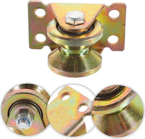 PRETYZOOM 2pcs Rope Wheels Mini Pulley Walls Track Gym Silent Pulley Wheel Small Pulley Duty Hanging Painted Mute Wheel Rollers Pulley Wheel for Steel Garage Rope Pulleys Swivel Pulley Iron in Saudi Arabia