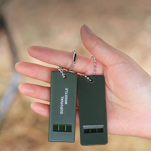 Tri-Frequency Survival Sports Whistle - 120dB Loud Emergency Safety Whistle for Outdoor Sports, Hiking, Camping, Referee, Coaching, Storm Warning, Earthquake Survival Gear in Saudi Arabia