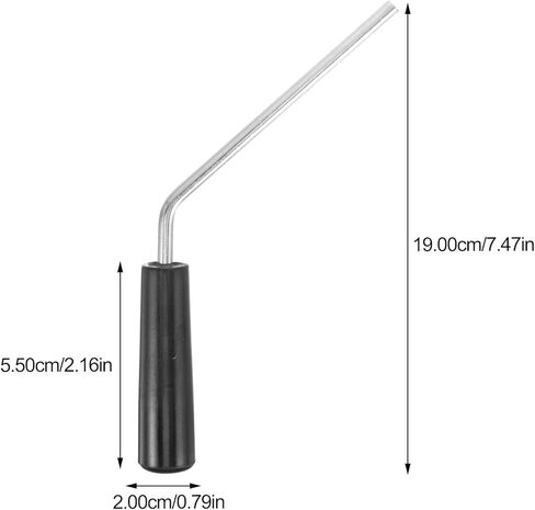 Wakauto Popcorn Maker Handle for Commercial Popcorn Machines Replacement Parts, Iron and Plastic Agitator Shaft Grip Parts with Connector Lid Knob and Pin 7.48X2.95X0.78 Inches in Saudi Arabia