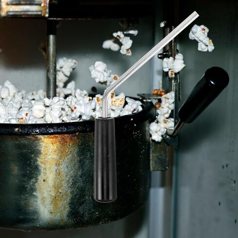 Wakauto Popcorn Maker Handle for Commercial Popcorn Machines Replacement Parts, Iron and Plastic Agitator Shaft Grip Parts with Connector Lid Knob and Pin 7.48X2.95X0.78 Inches in Saudi Arabia
