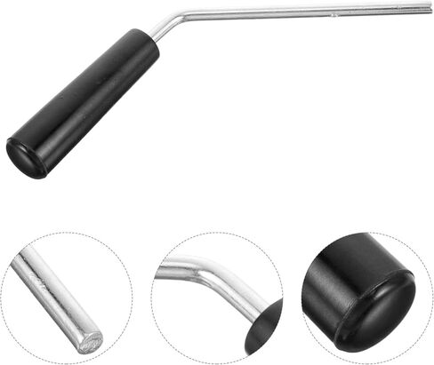 Wakauto Popcorn Maker Handle for Commercial Popcorn Machines Replacement Parts, Iron and Plastic Agitator Shaft Grip Parts with Connector Lid Knob and Pin 7.48X2.95X0.78 Inches in Saudi Arabia