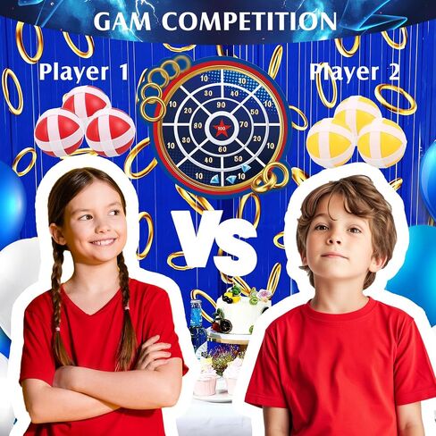 27.5 '' Board Boy Board for Kids Boys Toys Blue and Golden Rings Board مع كرات لزجة داخلية في الهواء الطلق ، لعبة حفلة عيد ميلاد للعب 3 4 5 6 7 8 9 10 11 12 سنة in Saudi Arabia