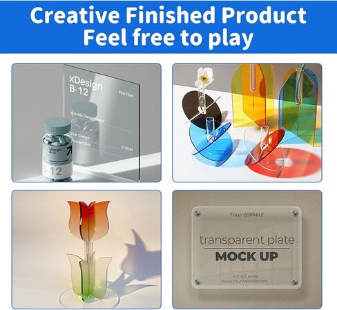 1/8 Thick Inch Acrylic Sheet for Laser Cutting, Engraving, Badges, UV Printed Signs, Home Decor, Crafts and Creative DIY Projects with Acrylic Protective Sheet (3, White, 8X8) in Saudi Arabia
