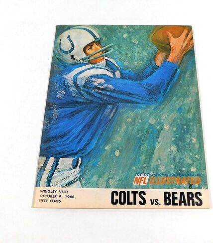 1966 Baltimore Colts في Chicago Bears NFL Football Program 10-9-66-برامج اتحاد كرة القدم الأميركي in Saudi Arabia