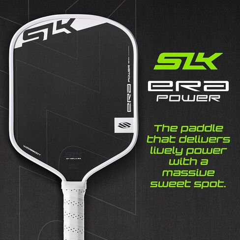 SLK by Selkirk ERA Power Pickleball Paddle | Raw Carbon + Fiberglass Face for Power & Spin | Engineered with Dynamic Fusion Core | Designed for Aggressive Players in Kuwait