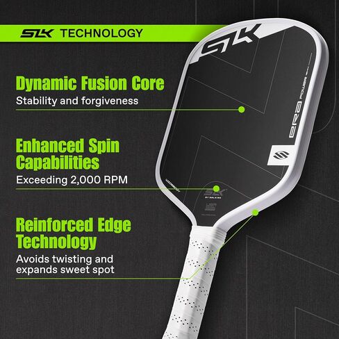 SLK by Selkirk ERA Power Pickleball Paddle | Raw Carbon + Fiberglass Face for Power & Spin | Engineered with Dynamic Fusion Core | Designed for Aggressive Players in Kuwait