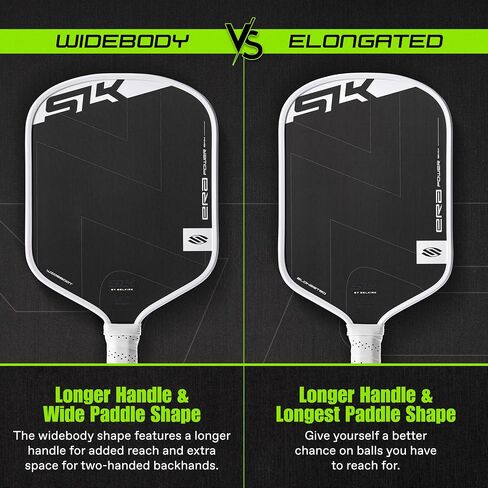 SLK by Selkirk ERA Power Pickleball Paddle | Raw Carbon + Fiberglass Face for Power & Spin | Engineered with Dynamic Fusion Core | Designed for Aggressive Players in Kuwait