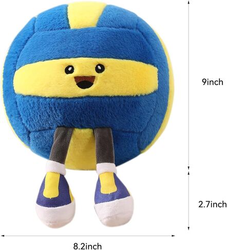 Cute Soccer Ball Plush Toy Pillow, Soft Stuffed Animal Sports Decor Gift for Boys Kids Room, Adorable Soccer Throw Pillow for Birthday (11 inch) in Kuwait