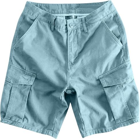 Men's Tactical Cargo Shorts Classic Slim Fit Military Work Outdoor Hiking Fishing Shorts with Multi Pockets No Belt in Kuwait