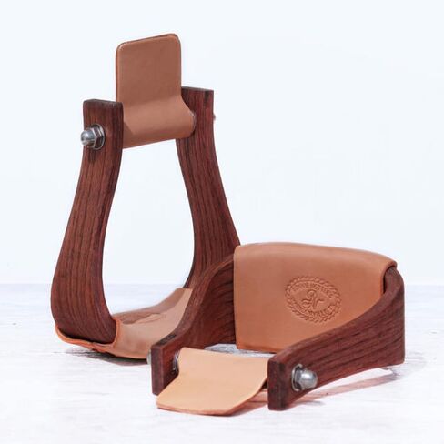Nettles The Chisholms Stirrups Mahogany Color - 3'' Tread (3''Chisholms) in Saudi Arabia