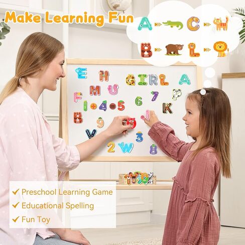Magnetic Letters, 26 Animal Alphabet ABC Magnets for Fridge Toddlers Kids in Saudi Arabia