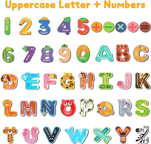 Magnetic Letters, 26 Animal Alphabet ABC Magnets for Fridge Toddlers Kids in Saudi Arabia