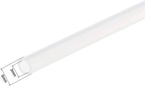 Silicone Tubing, 1/8"(3mm) ID x 3/16"(5mm) OD 5ft Rubber Tube Air Hose Water Pipe for Pump Transfer Translucent in Saudi Arabia