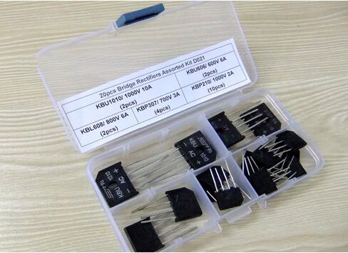 20pcs KBP210/KBP307/KBU606/KBU1010/KBL608 Bridge Artifiers مجموعة متنوعة D021 in Saudi Arabia