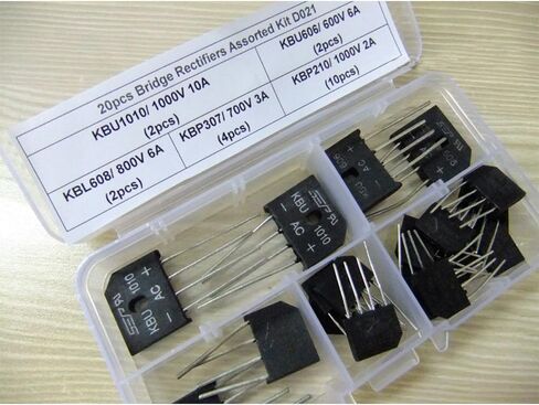 20pcs KBP210/KBP307/KBU606/KBU1010/KBL608 Bridge Artifiers مجموعة متنوعة D021 in Saudi Arabia