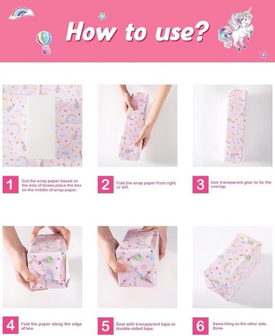 WERNNSAI Dinosaur Christmas Wrapping Paper 10 SHEETS Pink Christmas Flat Dinosaur Wrapping Paper Christmas Gift Wrap Fold Christmas Paper Holiday Girls Birthday Wrapping Paper in Saudi Arabia