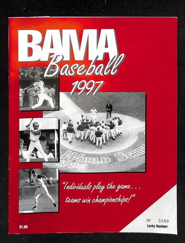 1997 برنامج Alabama Crimson Tide Baseball برنامج Sewell-Thomas Stad. 89856B47 - برامج الكلية in Saudi Arabia