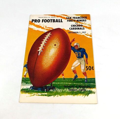 1957 Chicago Cardinals vs San Francisco 49ers NFL Football Program 9-7-57-برامج اتحاد كرة القدم الأميركي in Saudi Arabia