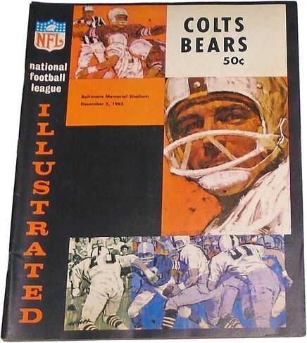 1965 NFL Colts v Bears Program 12/5 Gale Sayers TD 89318B43 - NFL Programs in Saudi Arabia