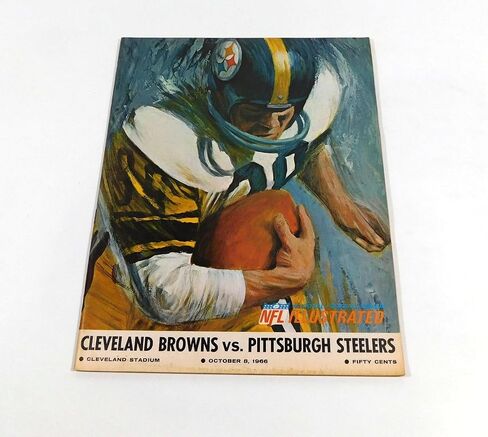 1966 بيتسبرغ ستيلرز في برنامج كليفلاند براونز لكرة القدم NFL 10-8-66-برامج اتحاد كرة القدم الأميركي in Saudi Arabia