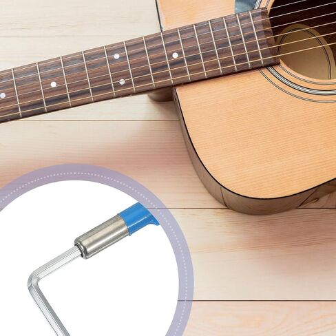 MECCANIXITY 4 Pack Guitar Two Way Rod, 440mm Low-Profile Guitar Rod with 4mm L-Wrench, Luthier Tools for Electric Acoustic Bass Guitars Neck Repair Adjustment, Blue in Saudi Arabia