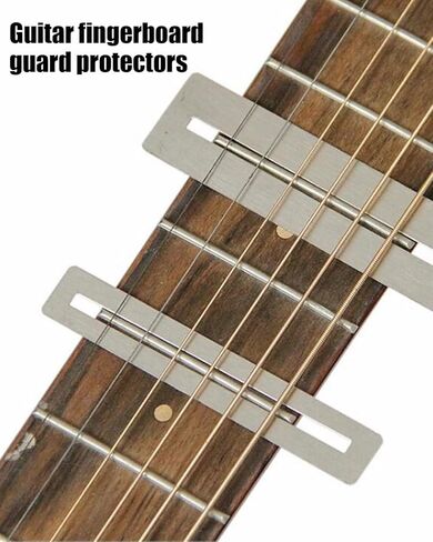 16 Piece Guitar Luthier Tool Set Fit for Electric Guitar Acoustic Guitar Bass Ukulele Include Fret Rocker, Fret Rubber Hammer, Fret Leveling Beam, Fingerboard Guards, String Spreaders, Sandpaper in Saudi Arabia