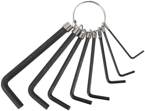 SUNGOOYUE 20Pcs Guitar Adjustment Wrench Set with 9 T Shaped Gauges 8 Hex Wrenches, 4mm and 5mm Steel Ball End Rod Wrench Radius Gauge for Guitar Neck Rods, Bridge, Tuners in Kuwait