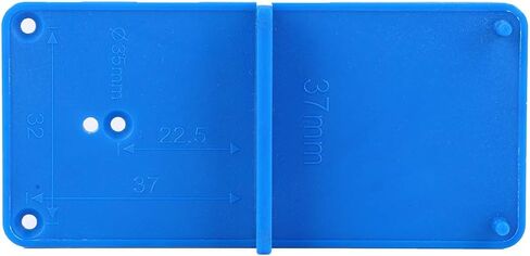 Generic 2 Hinge Hole Opener, 2pcs Drilling Locator for Door Cabinet Assemble, Perfectly Locate The Holes for Hinges and Drawer Guides Template, Unique Design and Punch Effect, Ideal for in Saudi Arabia