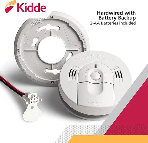 Kidde Hardwired Smoke & Carbon Monoxide Detector, Battery Backup, Interconnectable, LED Warning Light Indicators in Saudi Arabia