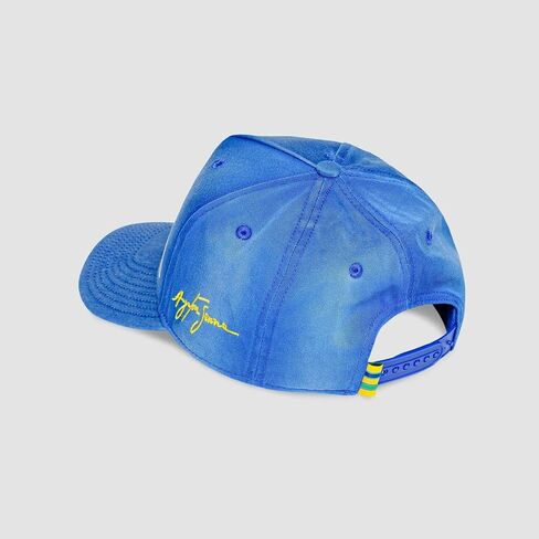 Ayrton Senna F1 Nacional Vintage Wash Baseball Hat Blue in Saudi Arabia