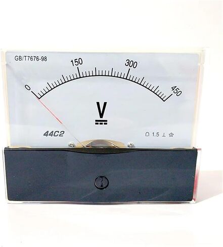 44C2 DC Voltmeter Planet Pointer 1V 3V 5V 10V 15V 20V 30V 50V 75V 100V 150V 300V 450V 500V 1PCS (100V) in Saudi Arabia