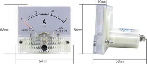 85C1 AMMETER DC TANNASTER TARNOG MATER PINERTY TYPE 1/5/10/20/30/50/100/200/300/500MA A 1PCS (3A) in Saudi Arabia
