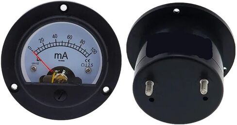 DH-52MA DC Milliammeter Pointer Ammeter Circular Marine Mestracting Cur 65.5x65.5mm 1pcs (10ma) in Saudi Arabia