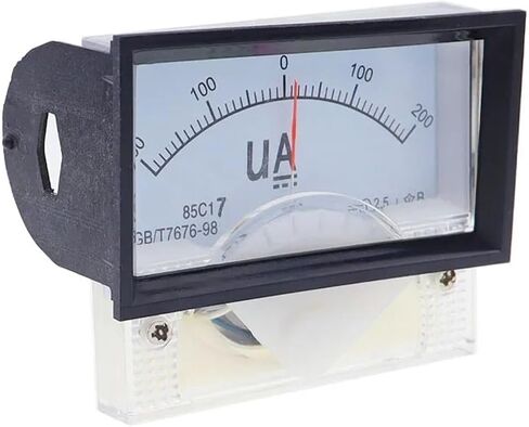 Pointer Type Panel Analog Ammeter Gauge DC Meter 50uA 100uA 200uA 300uA 500uA Measuring Range 85C17 1Pcs(200UA) in Saudi Arabia