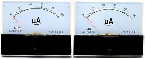 44C2 DC ΜA 50UA 100UA 200UA 300UA 500UA Analog Panel Pointer Type Ammeter 44C2-A Mechanical Meter 1Pcs(500UA) in Saudi Arabia