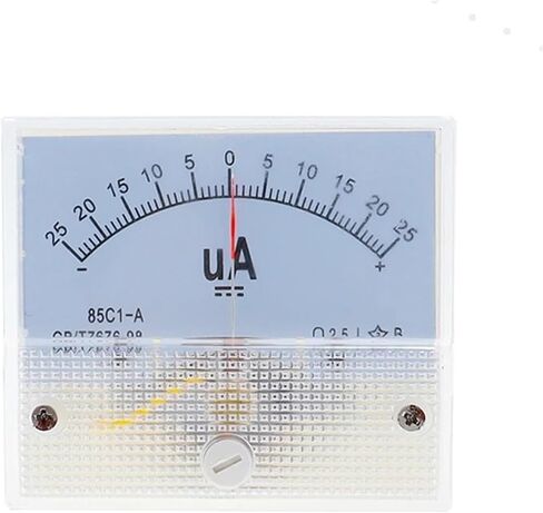 85C1 Ammeter الإيجابي والسلبي DC Milliamter Microammeter ± 25UA 200MA 5A 10A ثنائية الاتجاه 1PCs (-200UA إلى 200UA) in Saudi Arabia